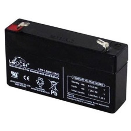 ILC Replacement for Leoch Djw6-1.2 Battery DJW6-1.2  BATTERY LEOCH